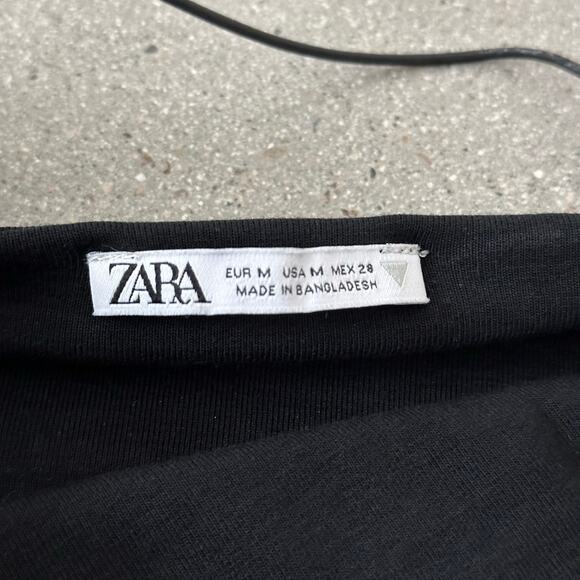 Zara Women's Bodycon Spaghetti Straps Dress Black - Picture 5 of 5